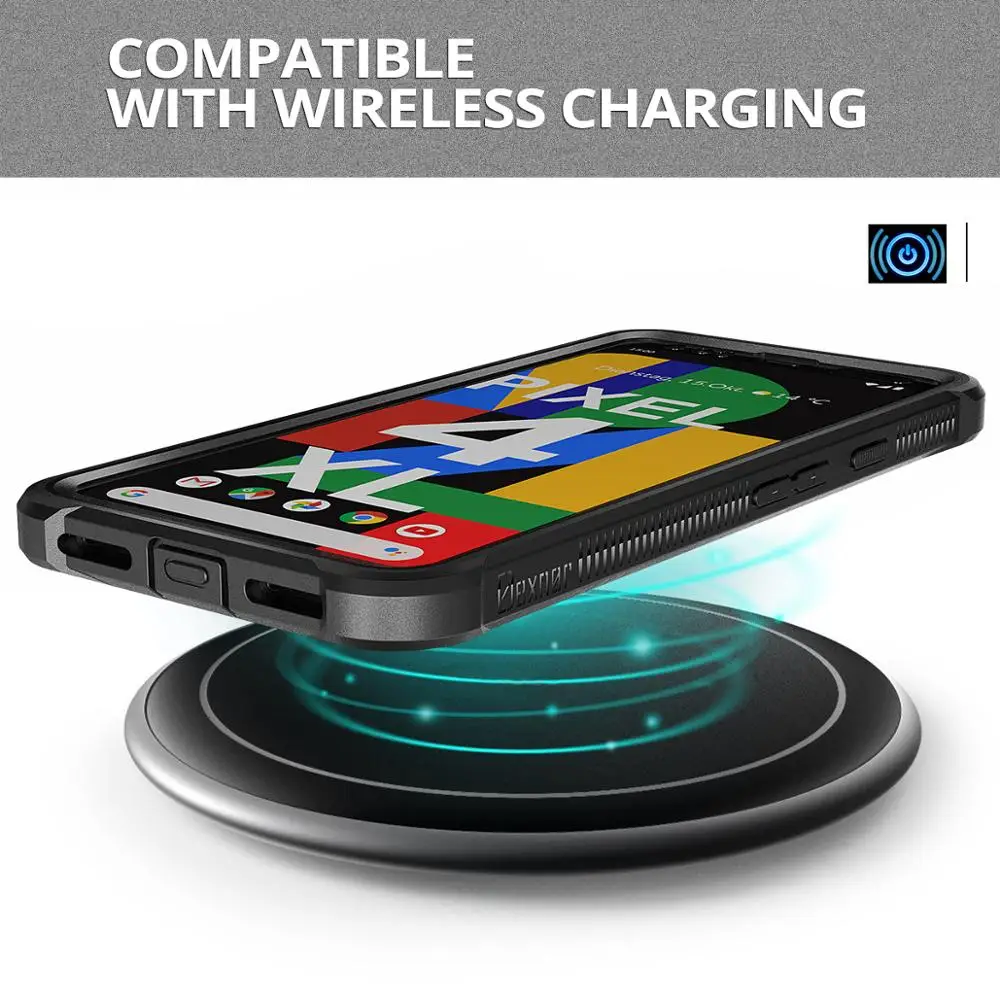 Heavy Duty 2 in 1 Full Body Protective For Google Pixel 4 Case with Screen Protector for Google Pixel 4 case Kickstand
