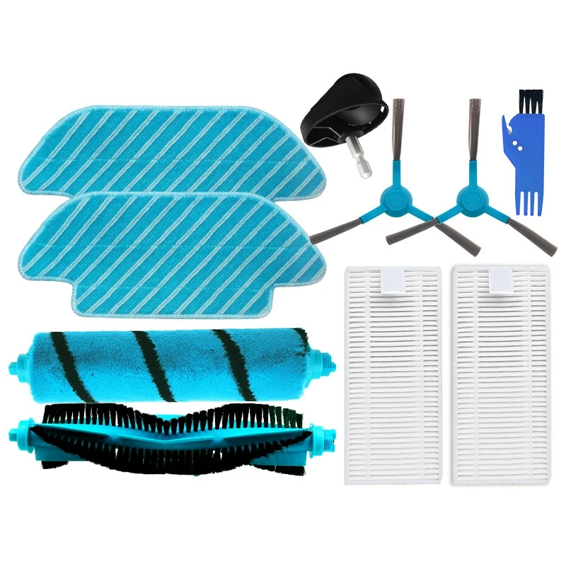 

Main Brush Washable Filter Side Brush for Conga 4090 5090 Robot Vacuum Cleaner Mopping Cloth