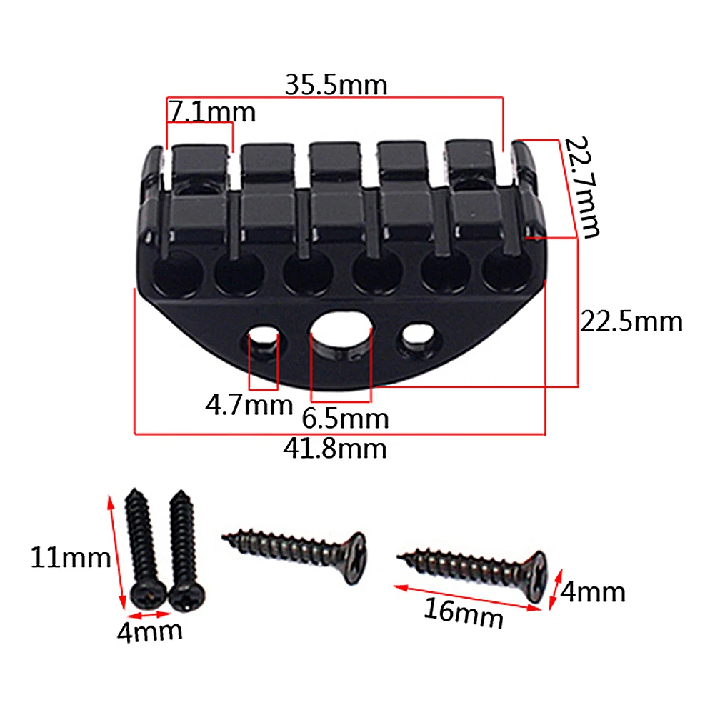 tragbare 6 string gitarre brücke headless bass elektrische gitarre brücke schloss schraube teile diy ersatz zubehör free global shippin