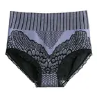 Менструальные трусы герметичность нижнее белье трусы Для женщин Цветочный принт бесшовные нейлоновые эластичные животик Управление трусики