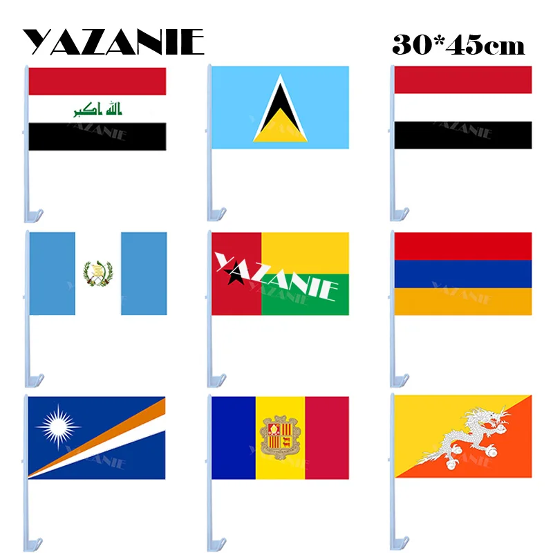 Автомобильные флаги YAZANIE 30*45 см Ираком арменом Маршалловыми Островами гидеу