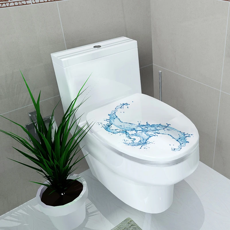 

Creative toilet stickers bathroom decoration stickers bathroom decoration self-adhesive paintings Giraffe cobblestone