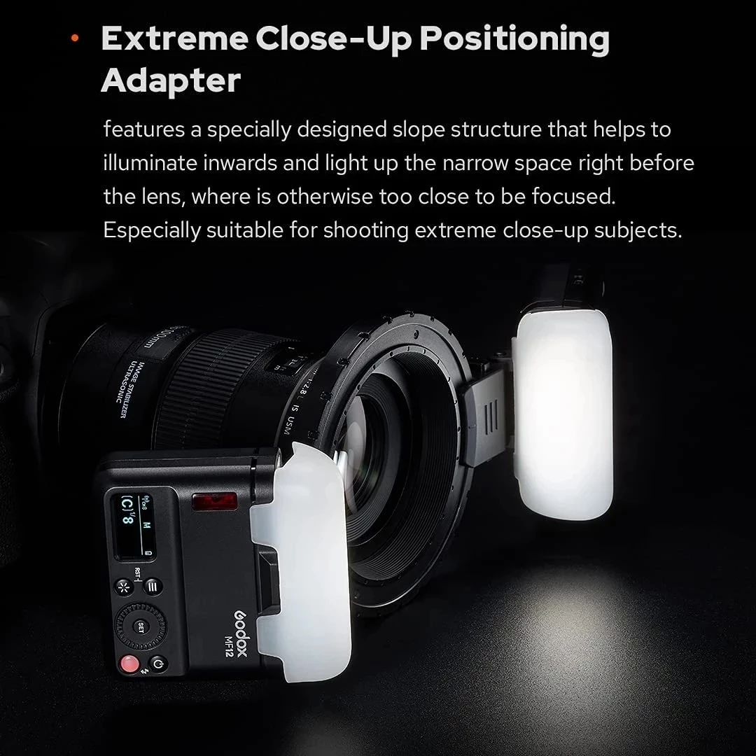 Godox MF12 MF12-K2 Macro Mini Flash Speedlite Встроенная система X TTL Цветной фильтр диффузор для