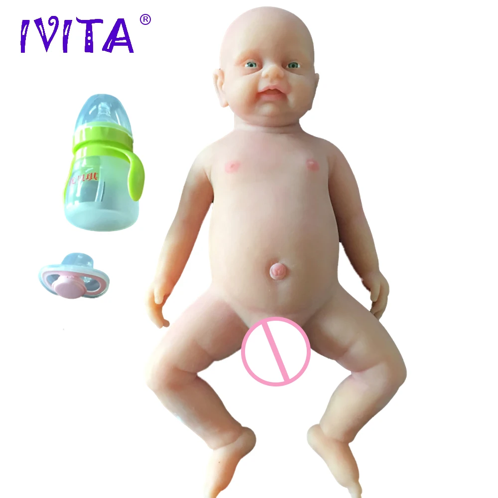 Отправка из США и Китая IVITA WB1502 18 дюймов 3800 г полностью силиконовая Реалистичная кукла реборн реалистичные Игрушки для маленьких мальчиков Глаза открываются