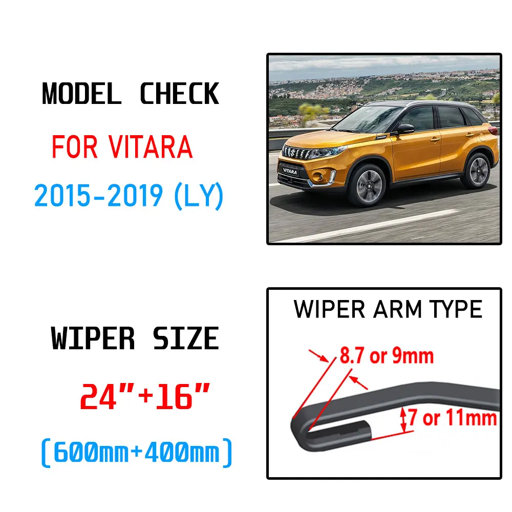 Для Suzuki Vitara LY 2015 2016 2017 2018 2019 эскудо спортивные аксессуары переднего лобового