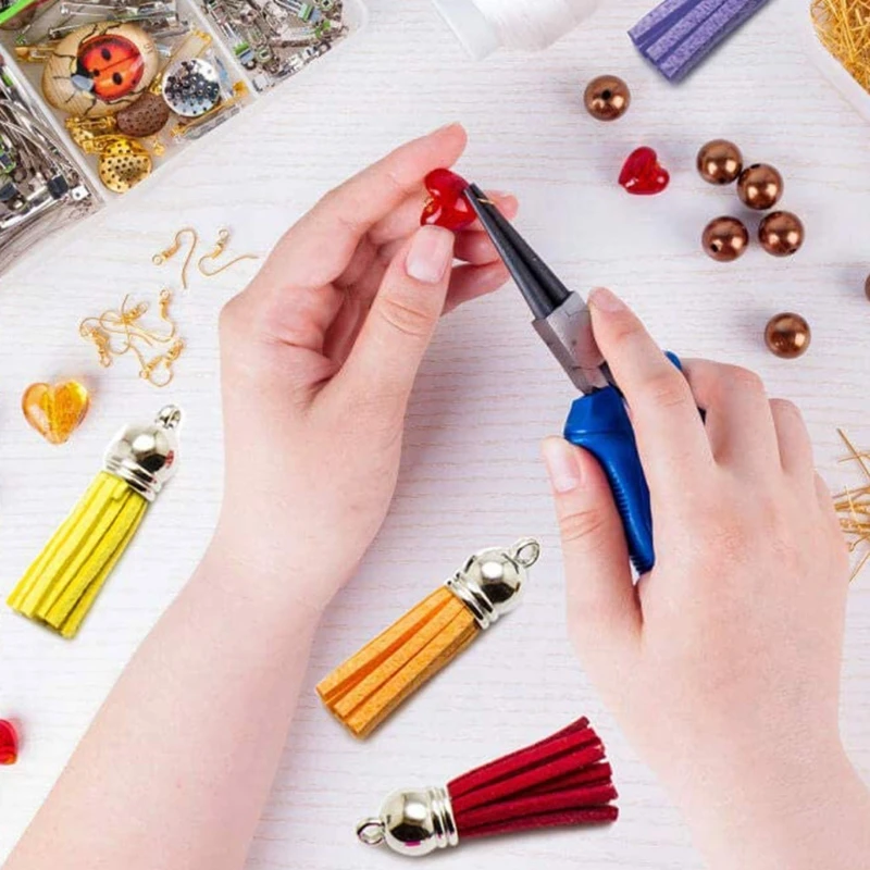 

38 mm Korean Velvet Tassel Pendants Jewelry Fiber Fringe Faux Suede Tassel for Keychain Straps DIY Accessories