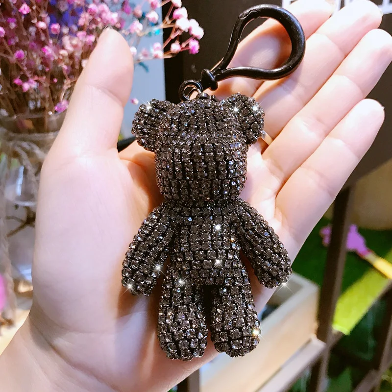 Мрачный Медведь Bomgom Bling Стразы брелок ювелирные изделия подарки брелки для