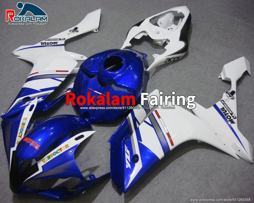 

Aftermarket Body Kit For Yamaha YZF1000 R1 2007 2008 YZFR1 07 08 Blue White Motorcycle Fairing (Injection Molding)