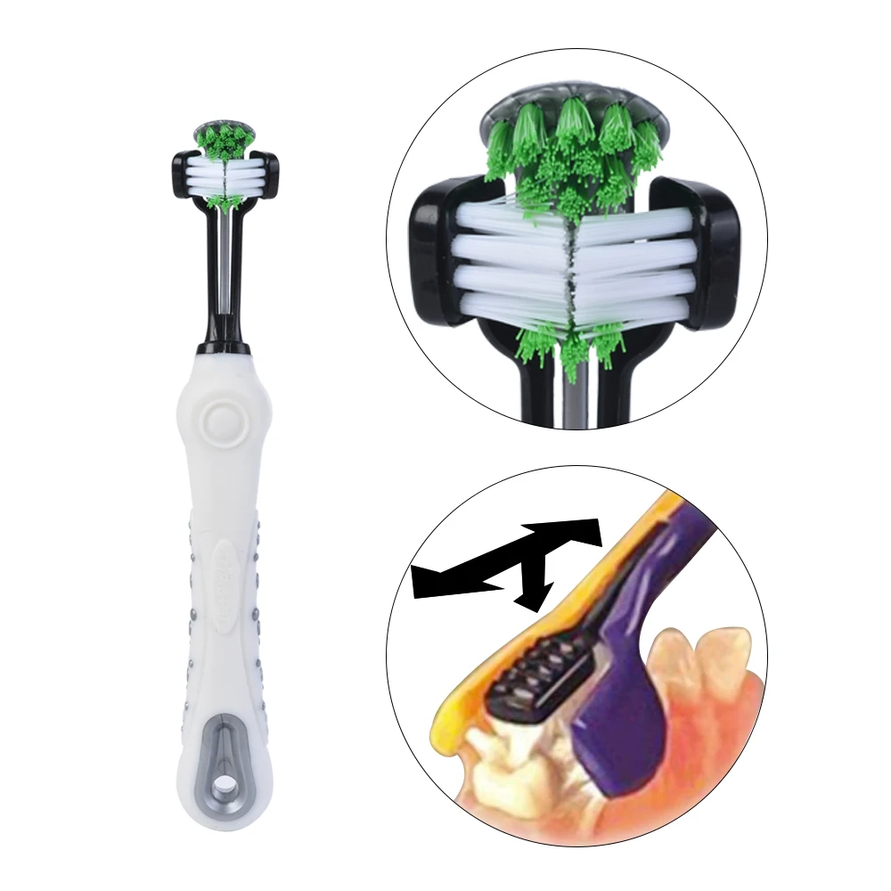 Двусторонняя зубная щетка для животных собак уход за зубами собаками кошками| |