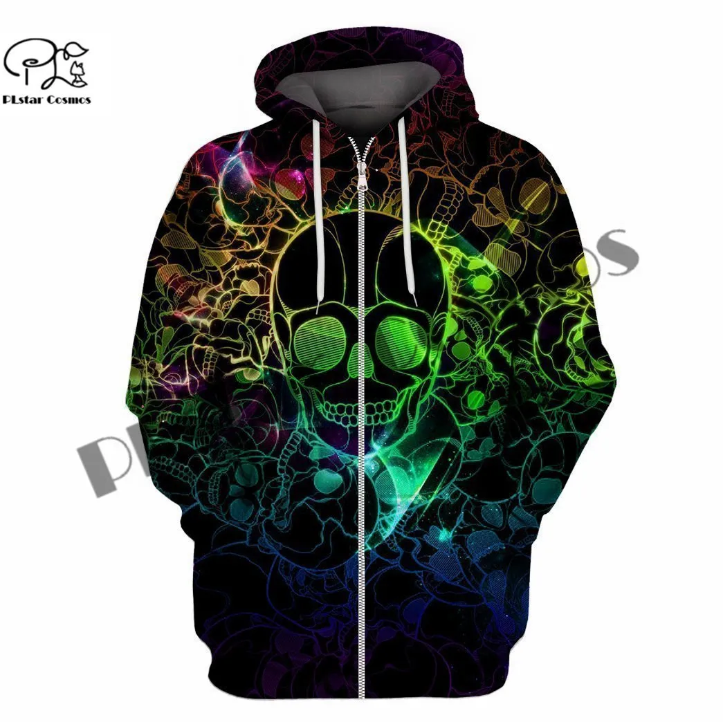 

PLstar Cosmos 3DPrint Newest Skull Art Gothic Unique Amazing Harajuku Pullover Streetwear Unisex Hoodies/Sweatshirt/Zip Style-6