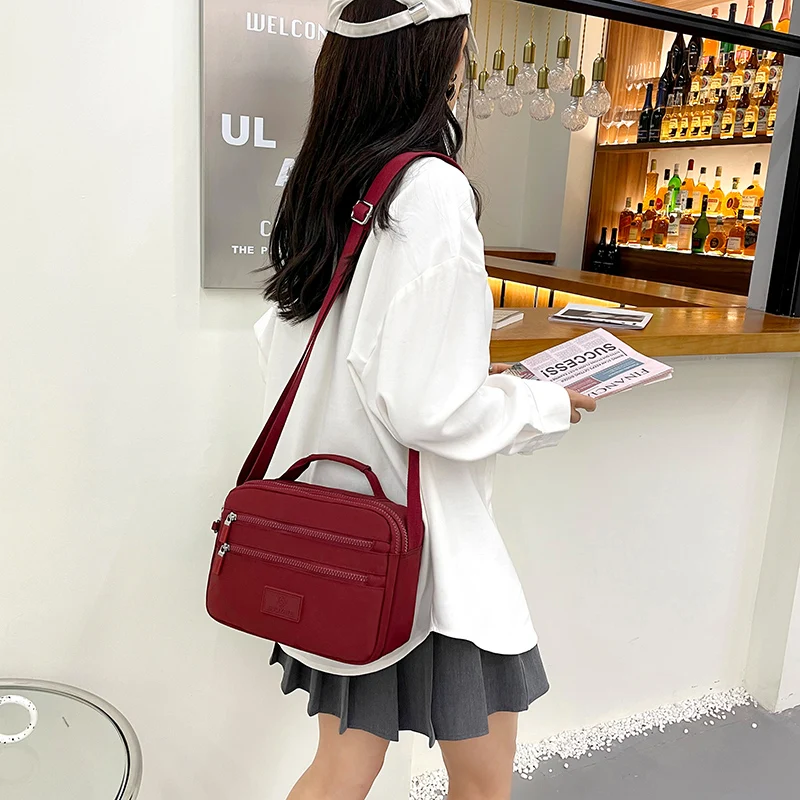 

Fashion Multi-pocket Women Flap Handbag High Quality Durable Nylon Shoulder Bag Female Fabric Handbag Gilrs Casual Shopping Bag