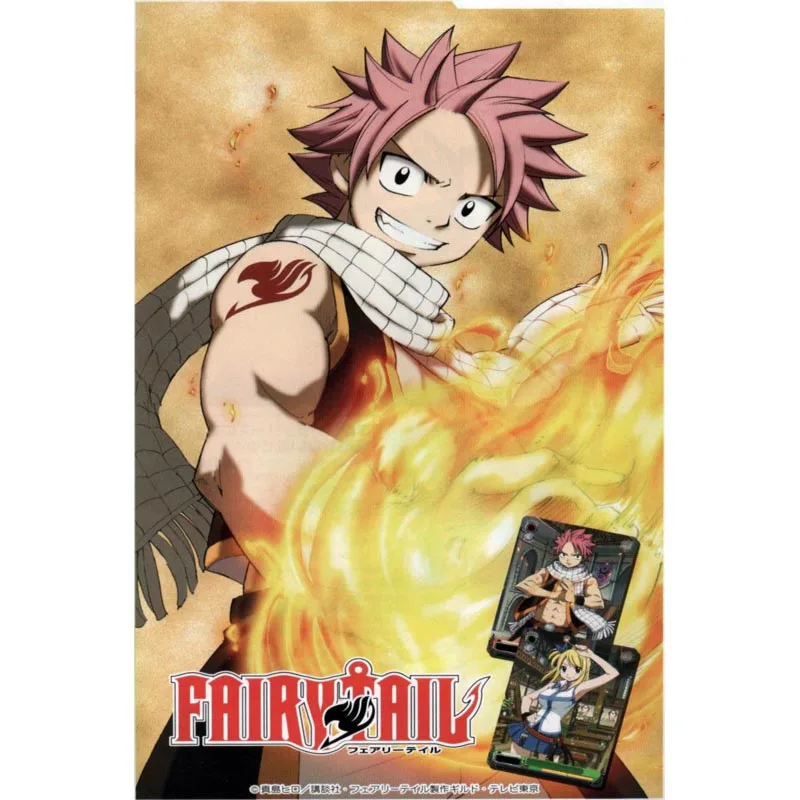 Симпатичные аниме Fairy Tail постер из шелковой ткани Wall Art печати плакатов картина