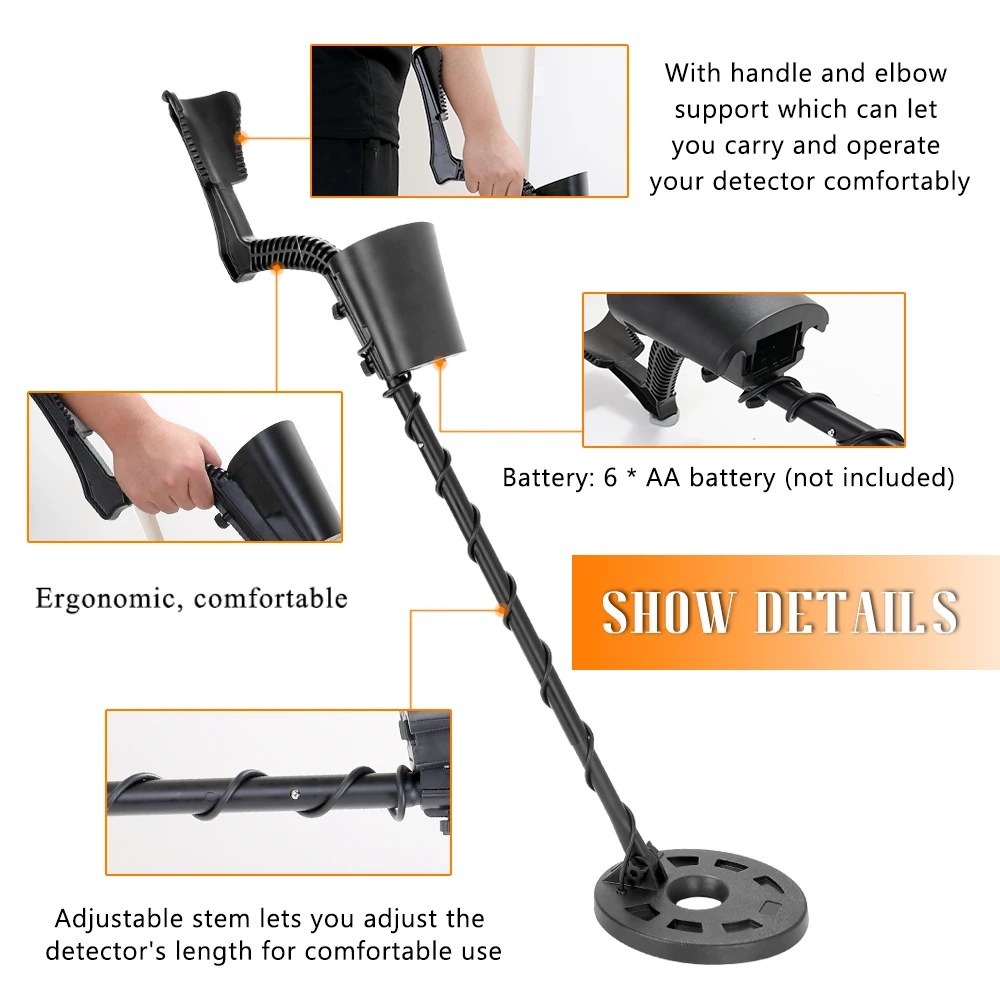 Профессиональный портативный подземный металлоискатель KKmoon подводный