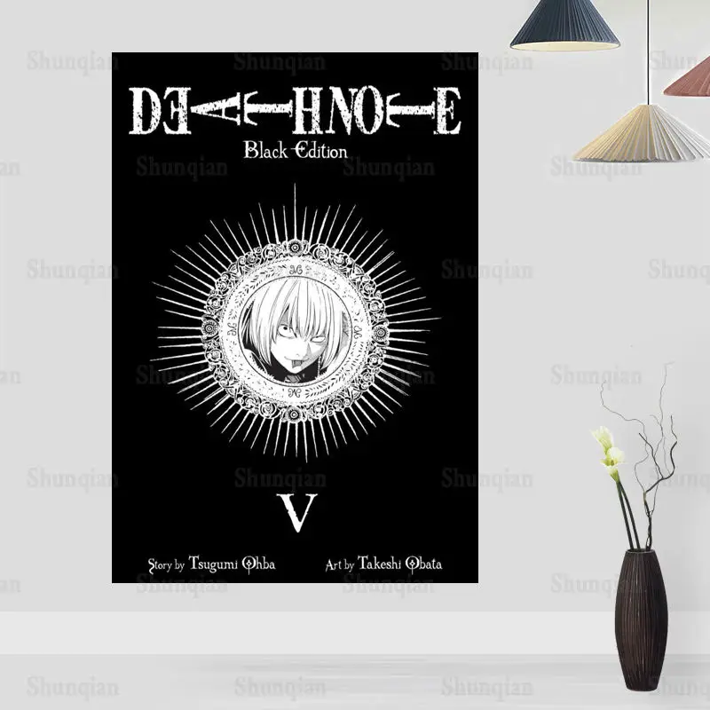 Новый плакат из аниме Death Note настенный ткани на холсте картина с принтом