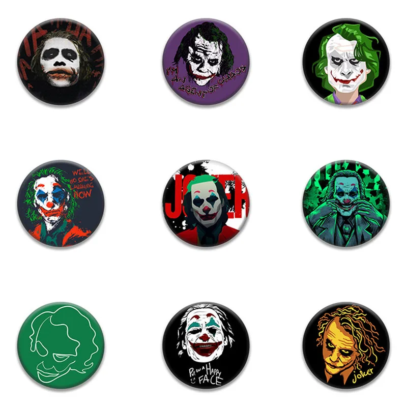 Модная новинка брошь в форме Джокера симпатичный значок рюкзак джинсовая одежда