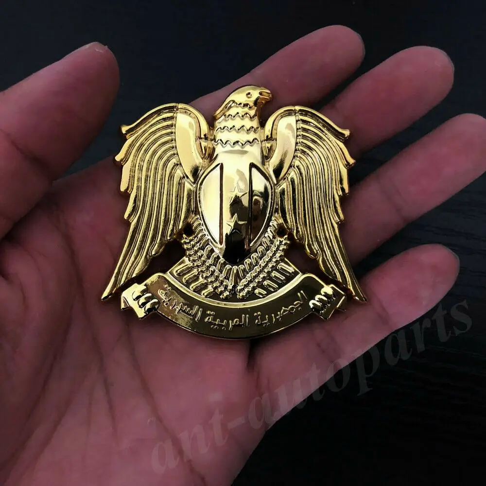 

3D Metal Golden Eagle Totem Car Trunk Rear Fender Emblem Badge Sticker Decal