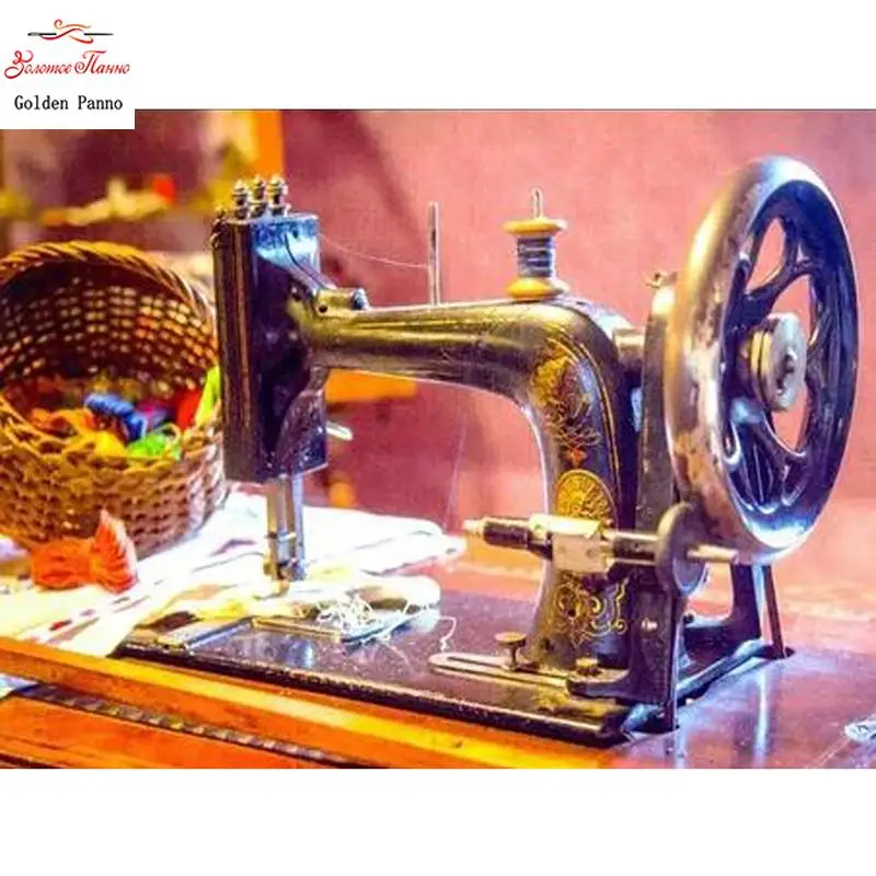 Full Square Diamond Diamond Embroidery Sewing Machine 5D DIY Diamond Painting Cross Stitch Kit Rhinestone Mosaic Decoration