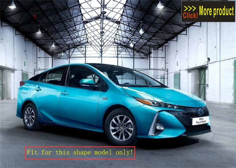Yimaautotrims Внутренний порог протектор педали Накладка подходит для Toyota Prius Prime PHV нержавеющая сталь