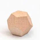 1 шт. твердые деревянные игральные кости 12-сторонняя скульптура пустые кости для клуба Вечерниесемьи сделай сам Аксессуары для игр 30 мм