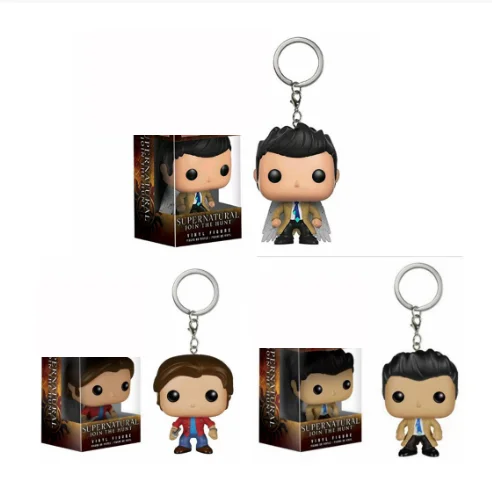 New Keychain Supernatural Castiel With Wing Sam Toy Vinyl Figure Collection Pocket Pop Key Chain Toys | Игрушки и хобби