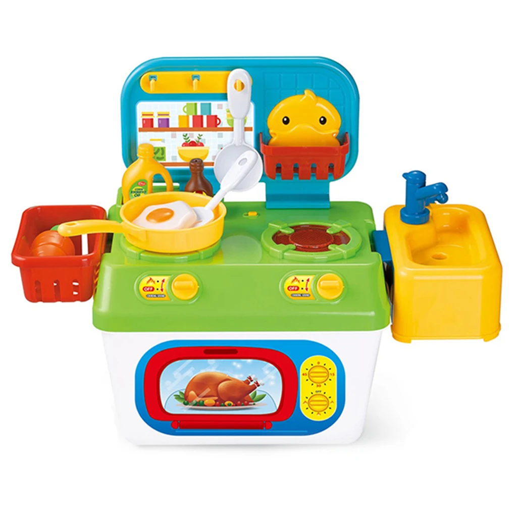 

MagiDeal Kids Kitchen Utensils Pots Pans Pretend Play Food Cooking Toys Set
