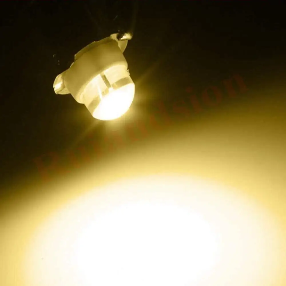 

10Pcs White 3000K COB LED Upgrade Bulb Instrument Signal Light 0.5W E10 3V 4.5V 6V 12V 3-18V 5-24V Replace For Flashlight Torch