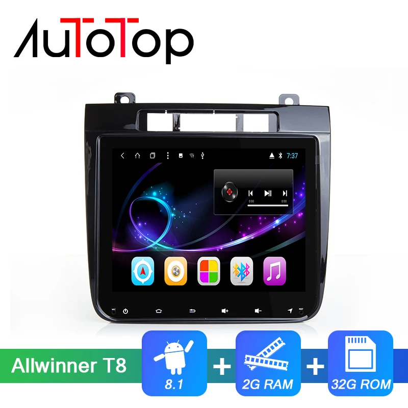 AUTOTOP 8," Android 8,1 2 Din автомобильный DVD gps Автомобильный мультимедийный плеер для VW Touareg 2012 2013 без DVD Автомобильный Радио gps навигация