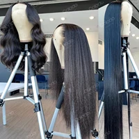 30 inch transparent short bob lace front wig preplucked 13x413x6 jet black human hair lace wig brazilian body wave lace frontal