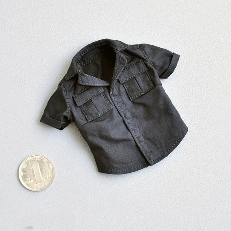 

1/6 Female Short Sleeve Shirt Soldier Clothes Model Fit 12'' Action Figure Body