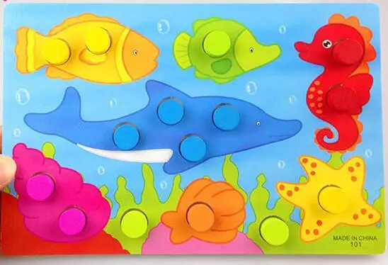 Цвет познание доска Монтессори Развивающие игрушки для детей деревянные