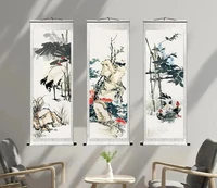 ink painting painting bamboo wall art canvas painting art poster scroll hanging painting chinese style home decor living room