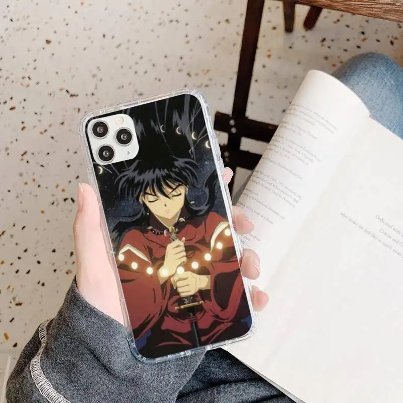 

Inuyasha Sesshoumaru Higurashi Kagome Phone Case Transparent for iPhone 11 12 mini pro XS MAX 8 7 6 6S Plus X 5S SE 2020 XR