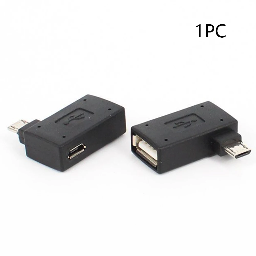 Универсальный 90 градусов USB 2 0 Micro адаптер хоста OTG левый правый угловой конвертер