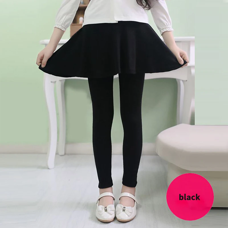Леггинсы для девочек Весенние штаны Детские Теплые милые юбка из двух предметов
