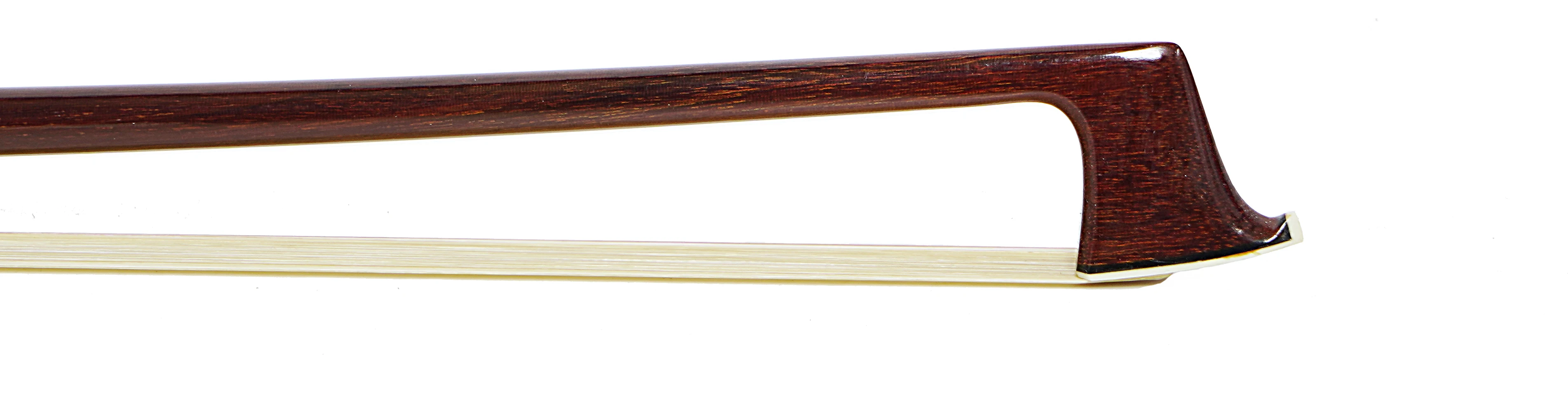 

Free Shipping Brazilwood Round Antiqued Varnish Violin Bow with Ebony Single Eye Frog and Silver Parts FP954A