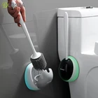 Силиконовая щетка для унитаза ELOSSA TPR, инструменты для очистки на стену, щетка для очистки немёртвых углов, набор аксессуаров для ванной комнаты