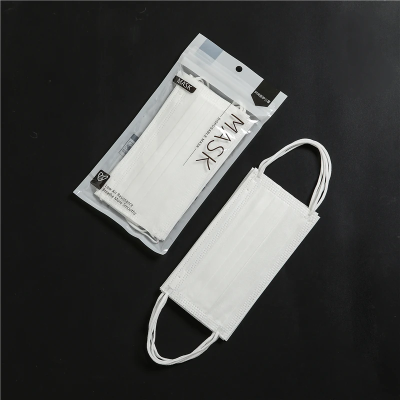 Одноразовая маска для лица нетканые 3 слоев фильтр против пыли смога из дышащего