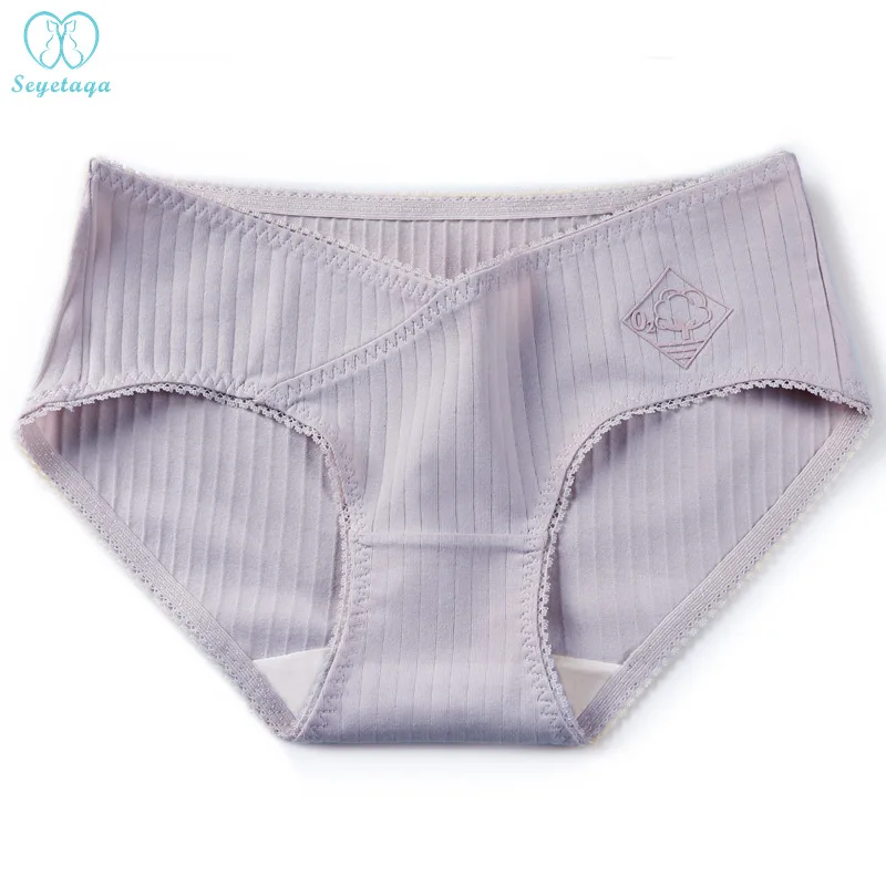 Нижнее Белье для беременных хлопковые трусики с низкой талией 2 шт./пакет 5569|Трусы