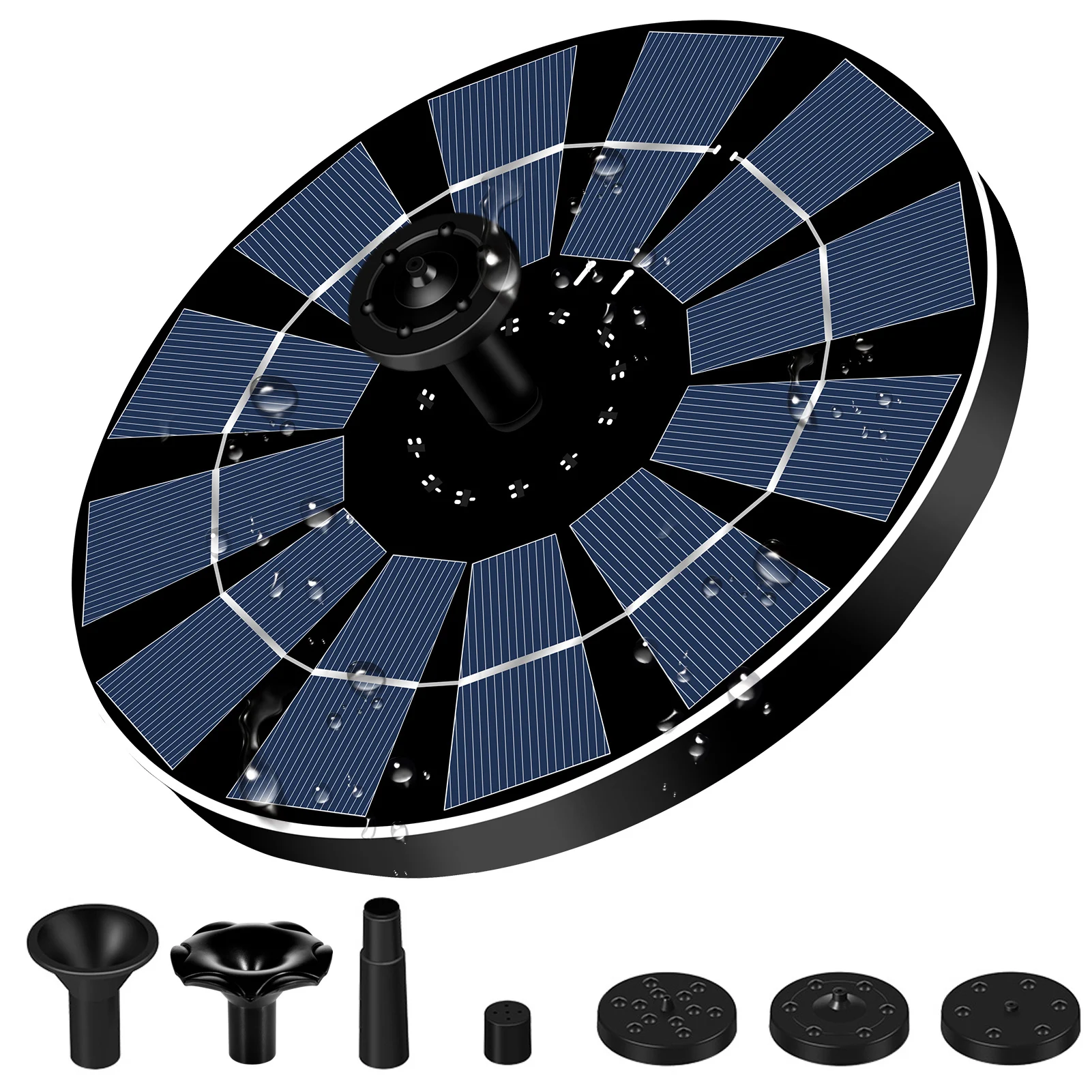

Floating Solar Fountain Solar Panel Powered IP68 Waterproof Swimming Pools Fountain Garden Water Fountain Pool Pond Decoration