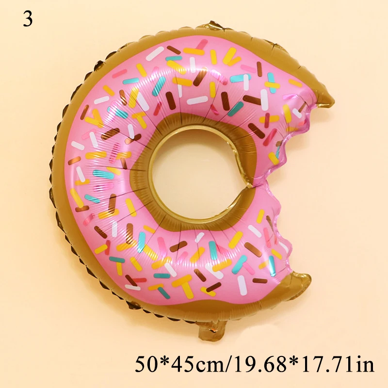 

Pink Donut Candy Ice Cream Foil Balloons Happy Birthday Baby Shower Decoration Balloons Lollipop Sweet Boy Girl Kids Toys