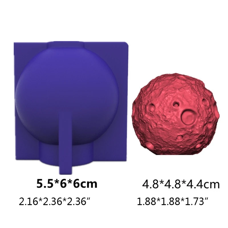 

3D Moon Shape Silicone Mold Keychain Resin Epoxy Craft Polymer Clay Craft DIY Ornament Jewelry Making Tools