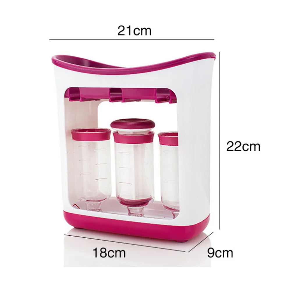 

Dropshipping Baby Food Maker Squeeze Food Station Organic Food For Newborn Fresh Fruit Container Storage Bag Baby Feeding Maker