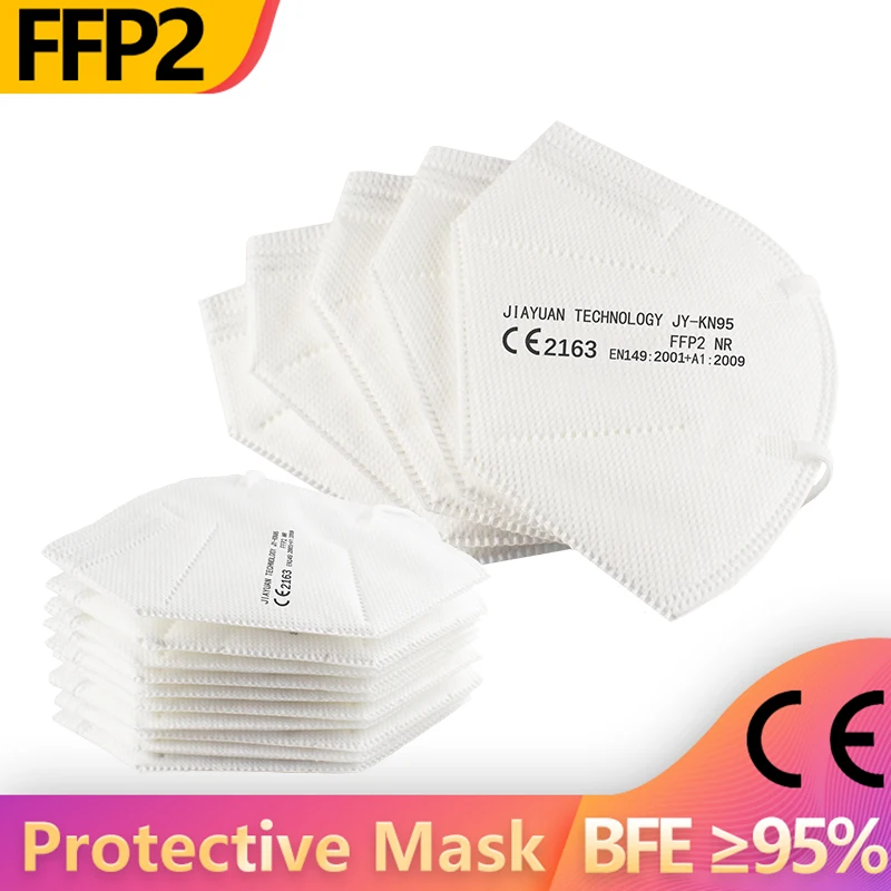JIA YUAN бренд FFP2 маска для лица Европейский союз CE NB2163 KN95 маски 5 слоев фильтр Маска Защитная рот mascarillas|Маски| |