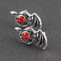 vintage domineering dragon stud earrings gothic style punk animal earrings for men jewelry accessories