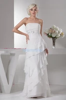 free shipping vestidos formales 2016 new hot seller high quality designer maid dresses handmade flowers white bridesmaid dresses