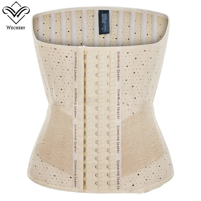 Ажурный латексный тренировочный пояс для талии с 25 стальными косточками женские