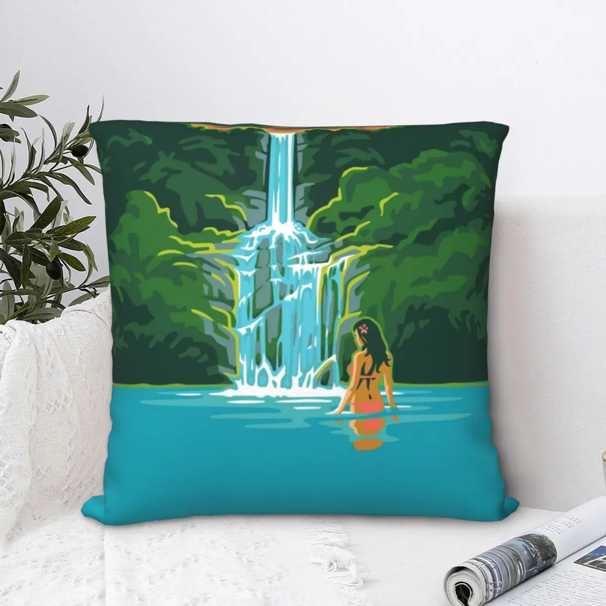 

Квадратная наволочка для подушки, 45 х45 см