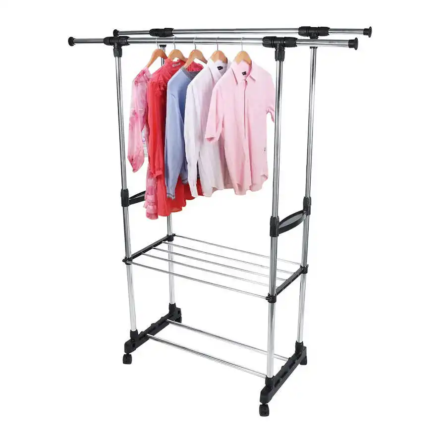 Регулируемая Вешалка для одежды сушилка хранения подвесной шкаф органайзер за