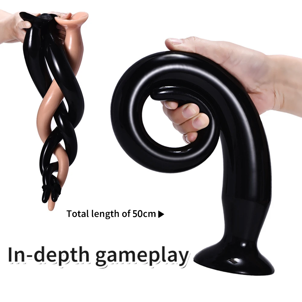 XL Super Long Dildo Vagina Plug Anal Butt Erotic Adult Sex Toy For Women Men Anus Dilator Expander | Красота и здоровье