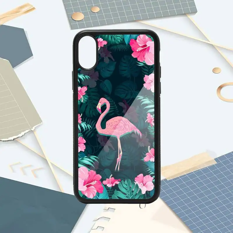 

Flamingo Pink animal shell Phone Case PC for iPhone 11 12 pro XS MAX 8 7 6 6S Plus X 5S SE 2020 XR